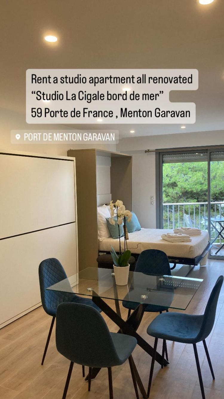 Studio Villa la Cigale avec grand Terrasse Mentone Esterno foto
